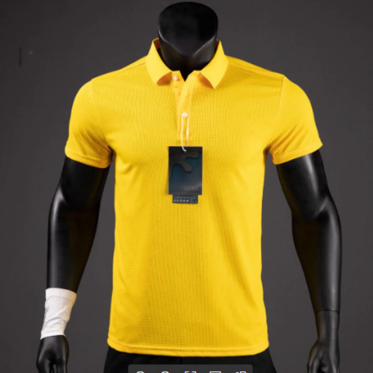 

Футболка-поло мужская Спортивная, брендовая быстросохнущая рубашка с отложным воротником, однотонная тренировочная футболка с коротким рукавом, лето