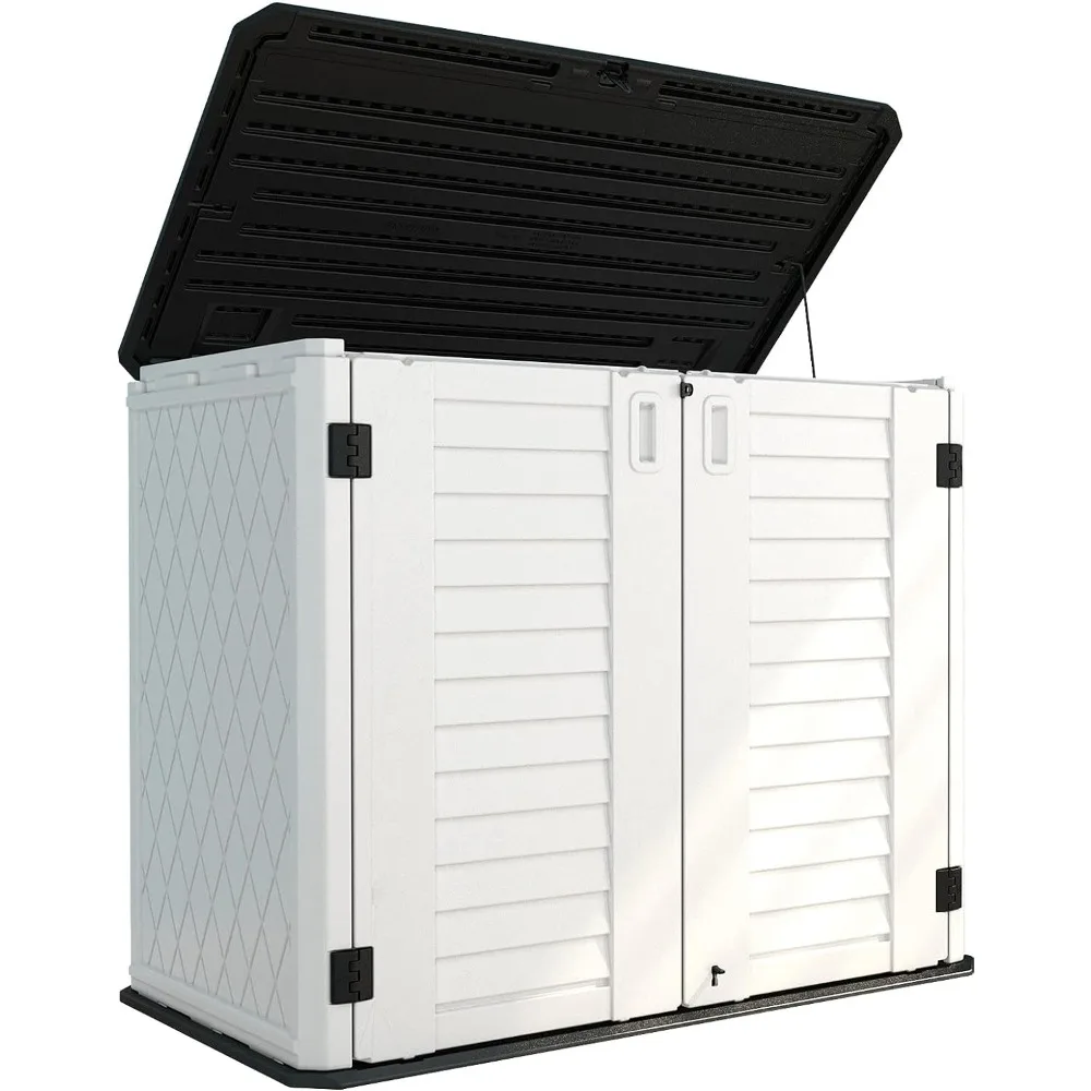 Storage shed weather resistance, backyard and patio multi-purpose outdoor lockers, lawn mower storage shed/26 cubic feet
Storage shed weather resistance, backyard and patio multi-purpose outdoor lockers, lawn mower storage shed/26 cubic feet