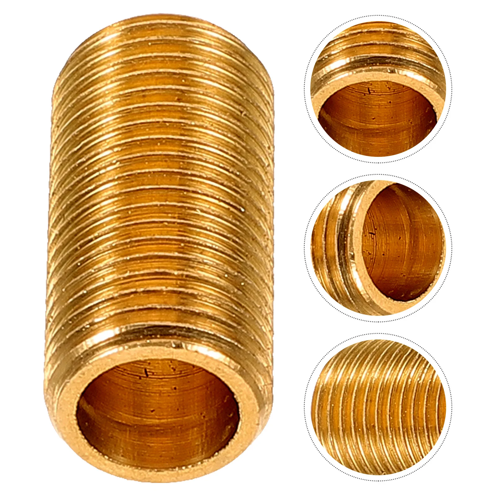 

8 Pcs Metric System Brass Dental Tube Pendant Light Fixtures Extension Rod Coupling Copper Screw Bolt Lighting