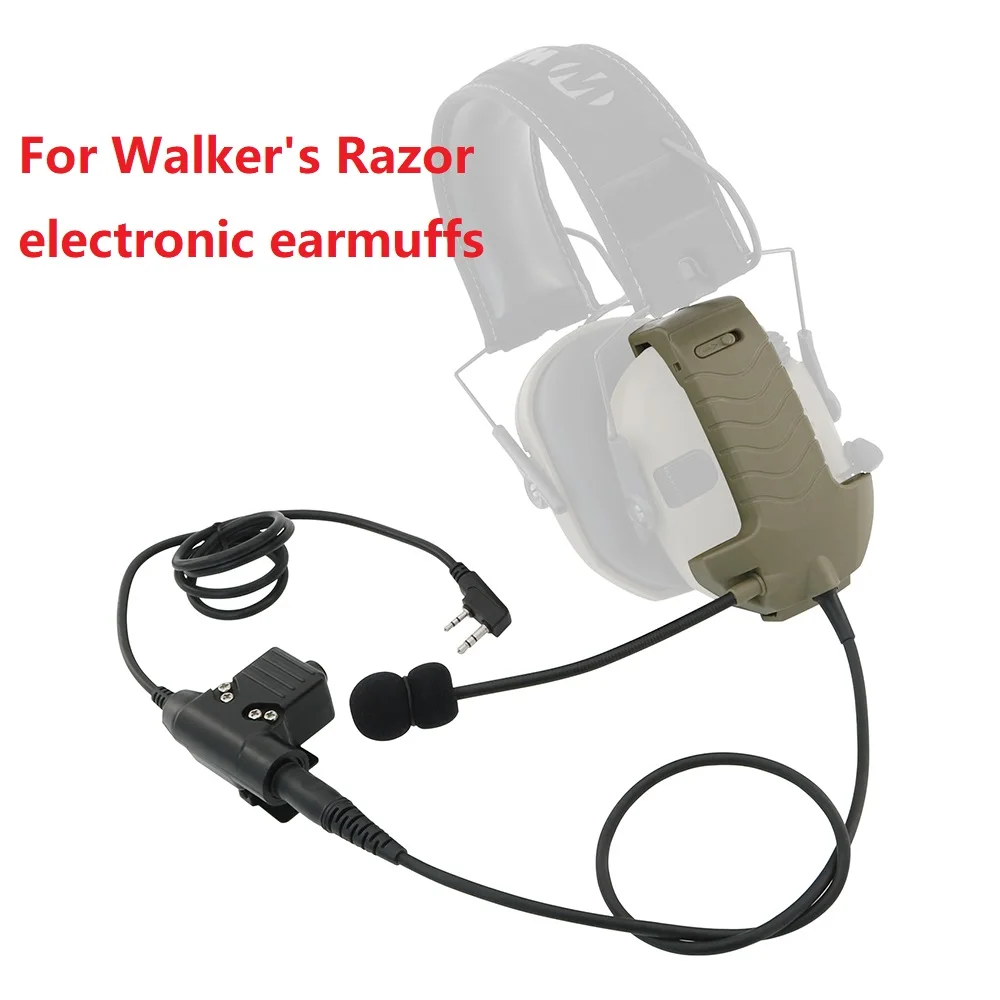 Tactical Headset Electronic Airsoft Shooting Headphone Adapter for Walker's Razor Electronic Earmuffs with Tactical U94 Ptt
Tactical Headset Electronic Airsoft Shooting Headphone Adapter for Walker's Razor Electronic Earmuffs with Tactical U94 Ptt
