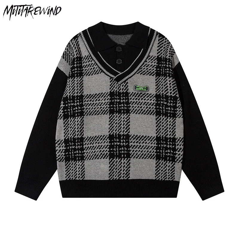 American Vintage V Neck Sweaters Couple Long Sleeve Loose Autumn Winter Casual Knitted Streetwear Warm Men and Women Sweaters
American Vintage V Neck Sweaters Couple Long Sleeve Loose Autumn Winter Casual Knitted Streetwear Warm Men and Women Sweaters