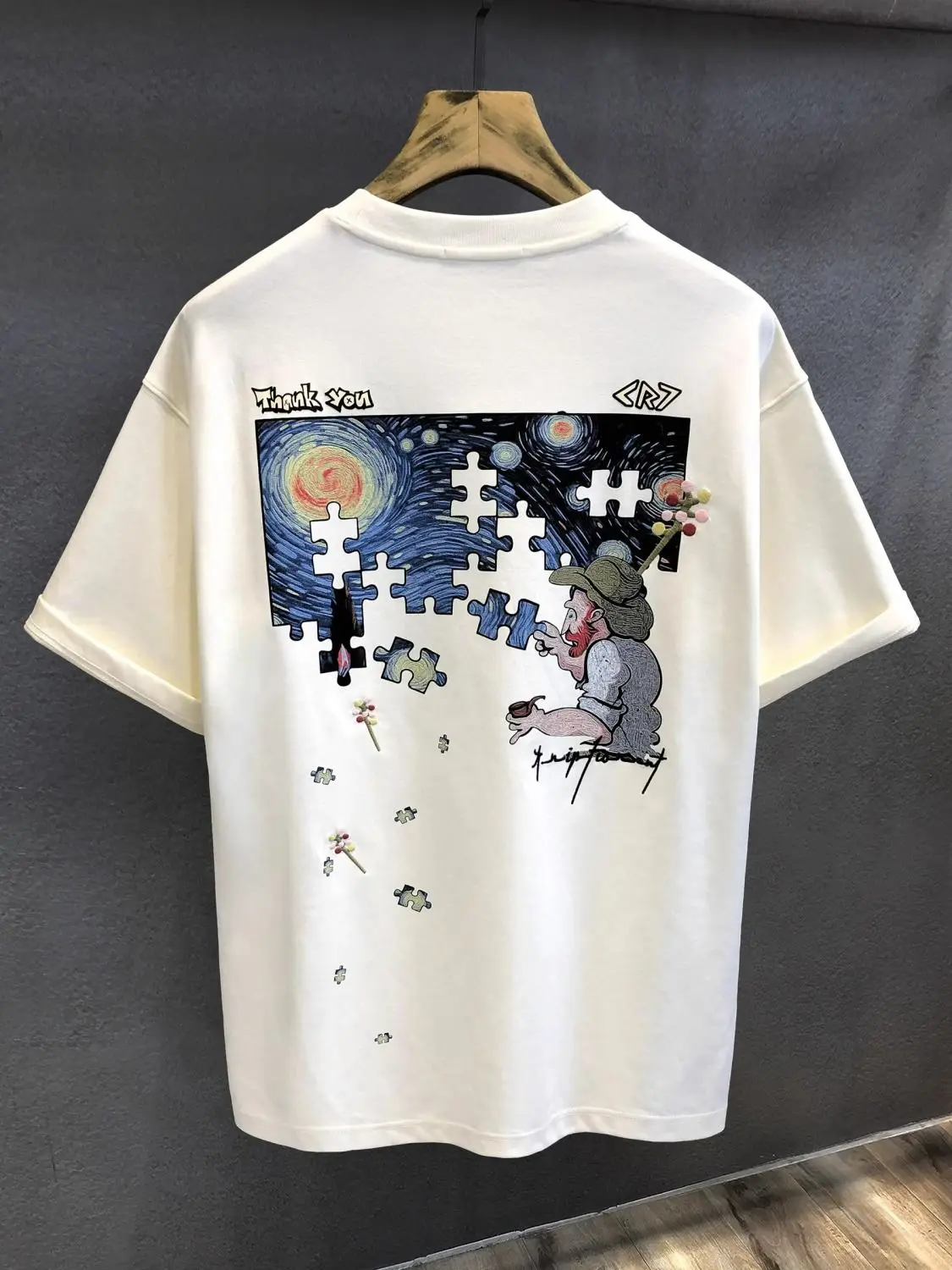 Starry Sky Creative Puzzle Counter High-End Trendy Brand Short-Sleeved T-Shirt Boys' Clothes Loose American Style Men Clothing
Starry Sky Creative Puzzle Counter High-End Trendy Brand Short-Sleeved T-Shirt Boys' Clothes Loose American Style Men Clothing