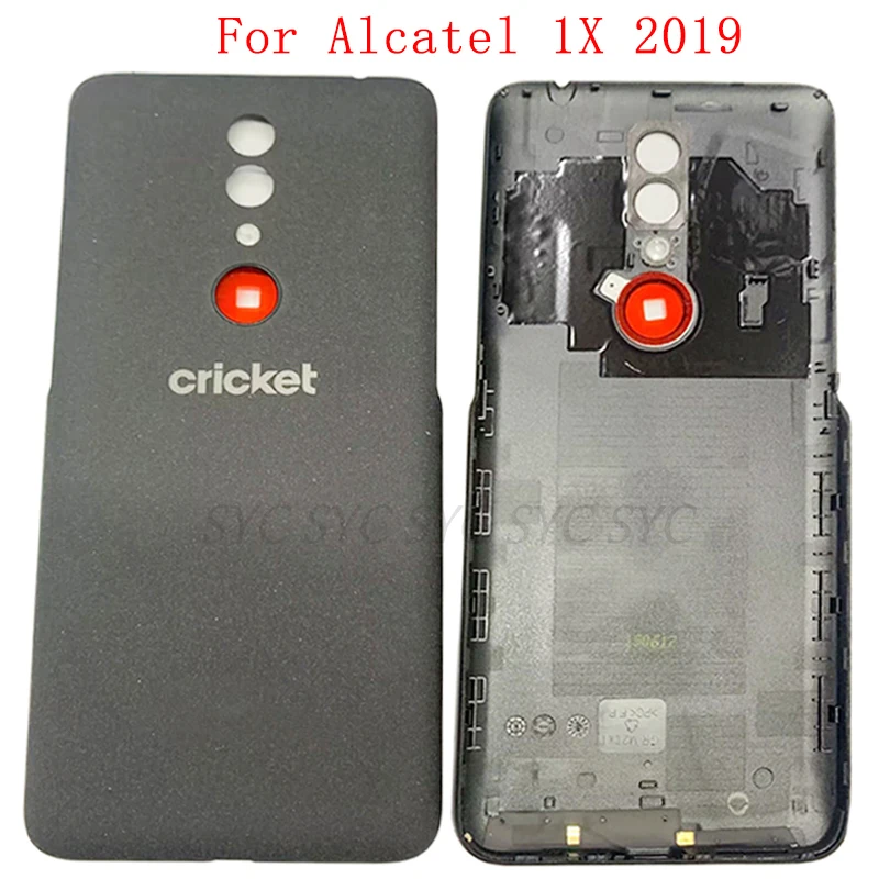 

Крышка батарейного отсека, задняя крышка для Alcatel 1X 2019, задняя крышка с деталями для ремонта логотипа