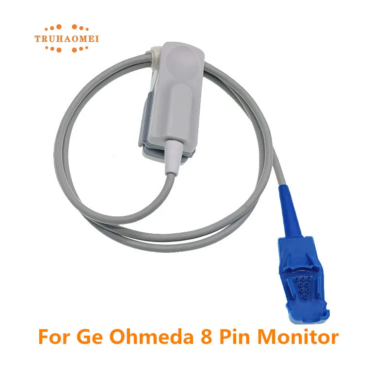 

SPO2 Sensor 8 Pin For GE Ohmeda Trusat S/5 Monitor with Trusignal Tech Pulse Oximeter Probe OXY-F-UN 0.9 Meter