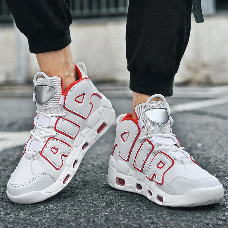 High Top Air Cushion Sneakers Basket Basketball Shoes For Boys Teens Men Women Trainer Running Sport Professional Comfort Boots
High Top Air Cushion Sneakers Basket Basketball Shoes For Boys Teens Men Women Trainer Running Sport Professional Comfort Boots