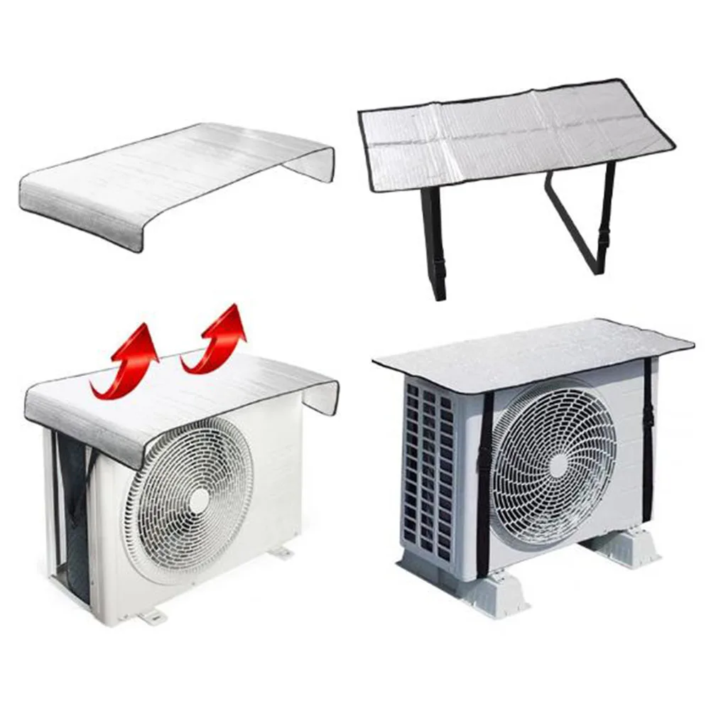 80*40cm Protective Cover Air Conditioner Outdoor Unit Rain Shield Heat Insulation Sun Shield Dustproof Cover Household Supplies
80*40cm Protective Cover Air Conditioner Outdoor Unit Rain Shield Heat Insulation Sun Shield Dustproof Cover Household Supplies