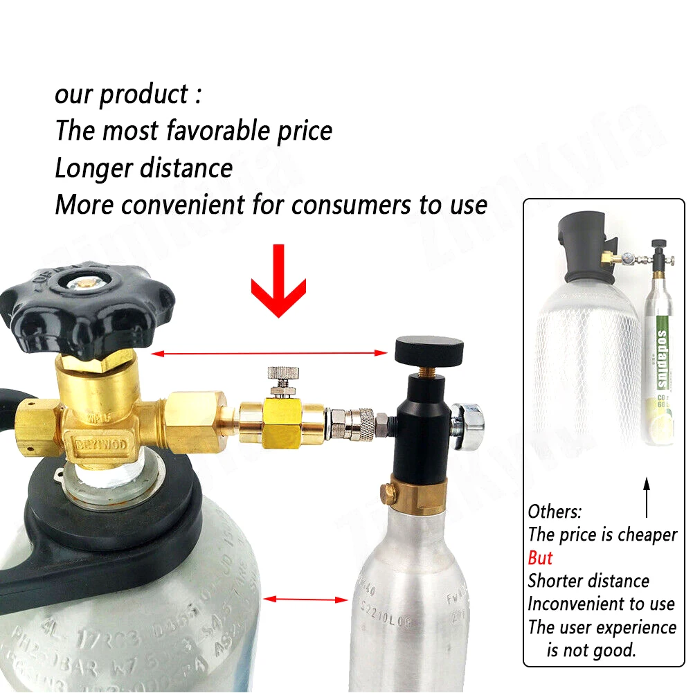 1pc Filling Adapter 21mm/22mm Outlet Valve CO2 Adapters Cylinder Fill Adapters Fill Stations So Da Fill Adapter
1pc Filling Adapter 21mm/22mm Outlet Valve CO2 Adapters Cylinder Fill Adapters Fill Stations So Da Fill Adapter