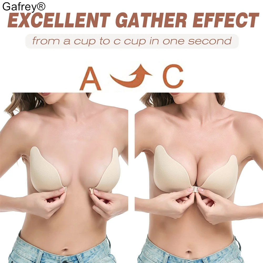 

Chest Stickers Lift Up Nude Bra Self Adhesive Strapless Breast Petals Invisible Cover Pad Underware，Push Up Sticky Bra for Women