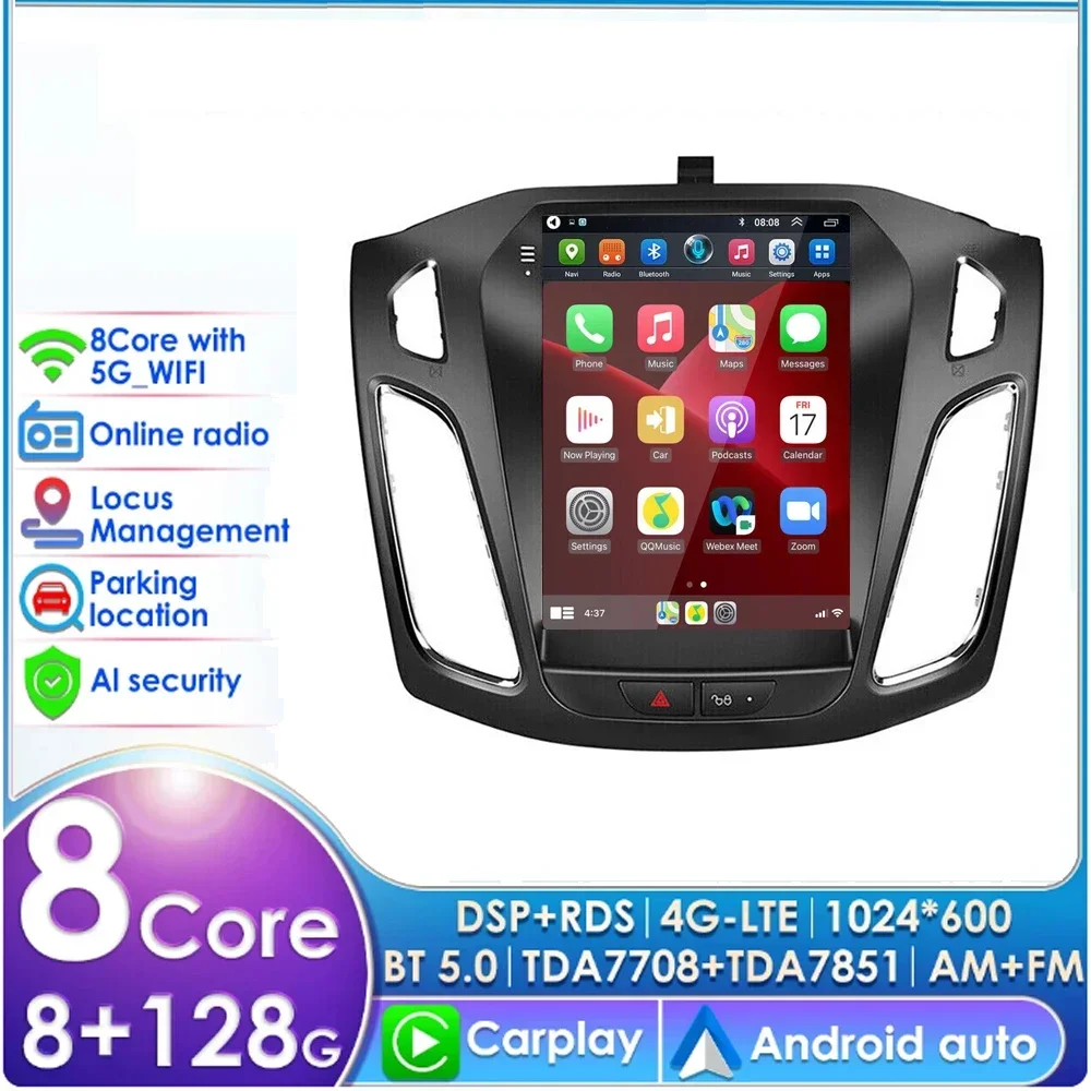 Автомобильный радиоприемник 9,7 дюйма, 2Din, Android 14, для Ford Focus Mk3 2011 -2019, мультимедийный плеер, стерео навигация, GPS, Carplay, DVD, головное устройство 256G
Автомобильный радиоприемник 9,7 дюйма, 2Din, Android 14, для Ford Focus Mk3 2011 -2019, мультимедийный плеер, стерео навигация, GPS, Carplay, DVD, головное устройство 256G