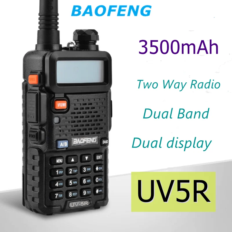 Baofeng UV 5R Car Walkie Talkie Two Way Radio Dual display Dual Band Portable Walkie Talkie High Vehicle Mounted Transceiver
Baofeng UV 5R Car Walkie Talkie Two Way Radio Dual display Dual Band Portable Walkie Talkie High Vehicle Mounted Transceiver