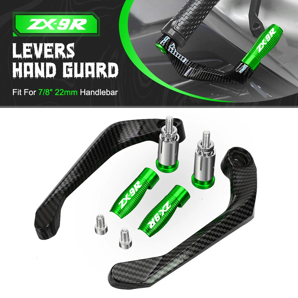 

Motorcycle Accessories Handlebar Grips Guard Brake Clutch Lever Handguard Protector FOR KAWASAKI NINJA ZX-9R ZX9R 1998-2018