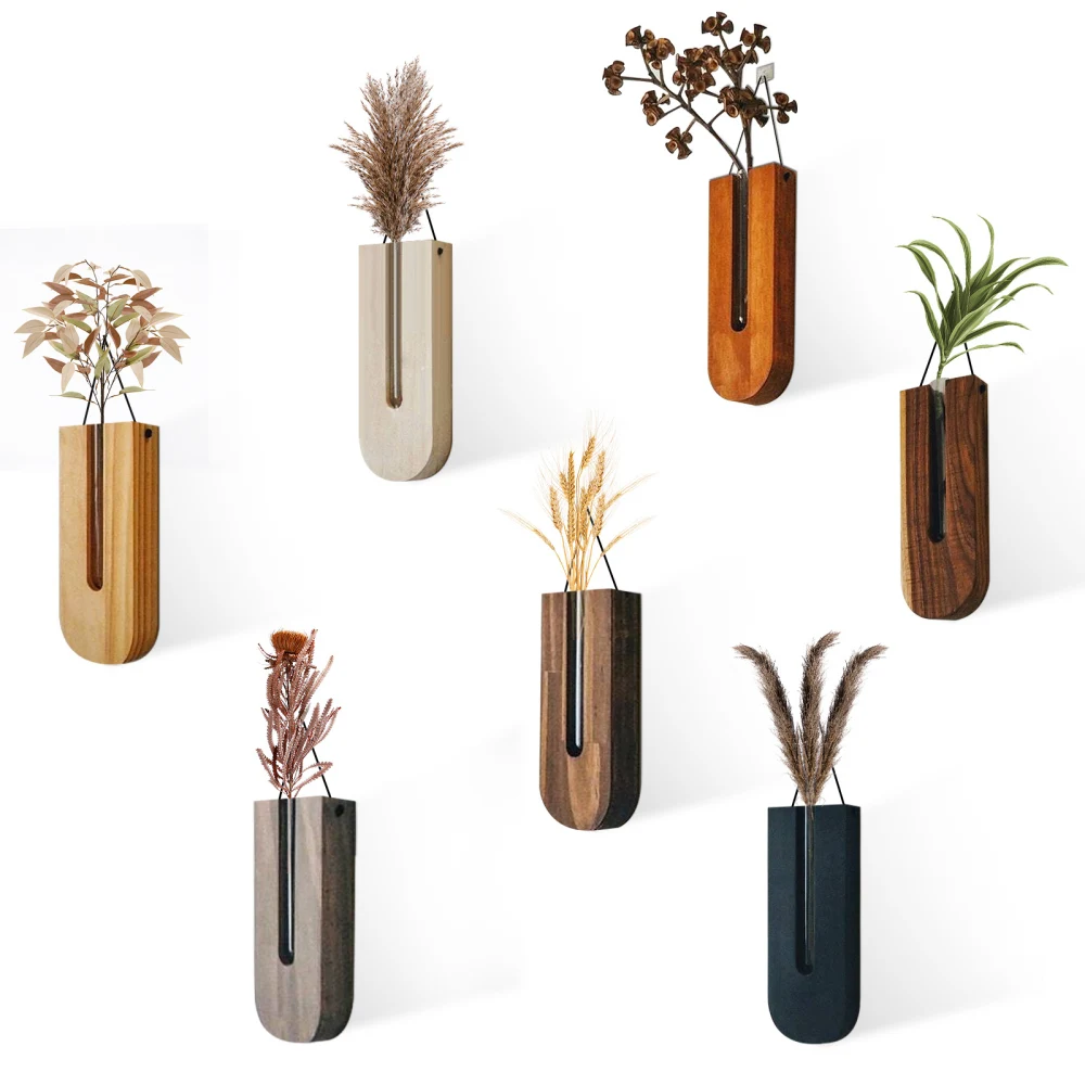 Wooden Hanging Flowerpot Multicolor Glass 22 X 8.5 X 3cm Eco-Friendly Gift Creative Home Wall Decoration Artifact Durable Vase
Wooden Hanging Flowerpot Multicolor Glass 22 X 8.5 X 3cm Eco-Friendly Gift Creative Home Wall Decoration Artifact Durable Vase