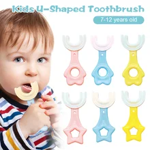 Kids Toothbrush Infant U-Shaped Toothbrush with Handle Silicone Oral Cleaning Toothbrush for Ages 2-6
Kids Toothbrush Infant U-Shaped Toothbrush with Handle Silicone Oral Cleaning Toothbrush for Ages 2-6