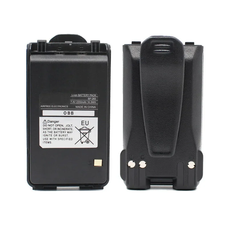 

2PCS BP-265 BP265 7.4V 2200mAh Li-ion Battery For ICOM IC-V80 IC-V80FX F4001 F3101D T70A T70E IC-F3001 F3002 F3003 F3008 Radio