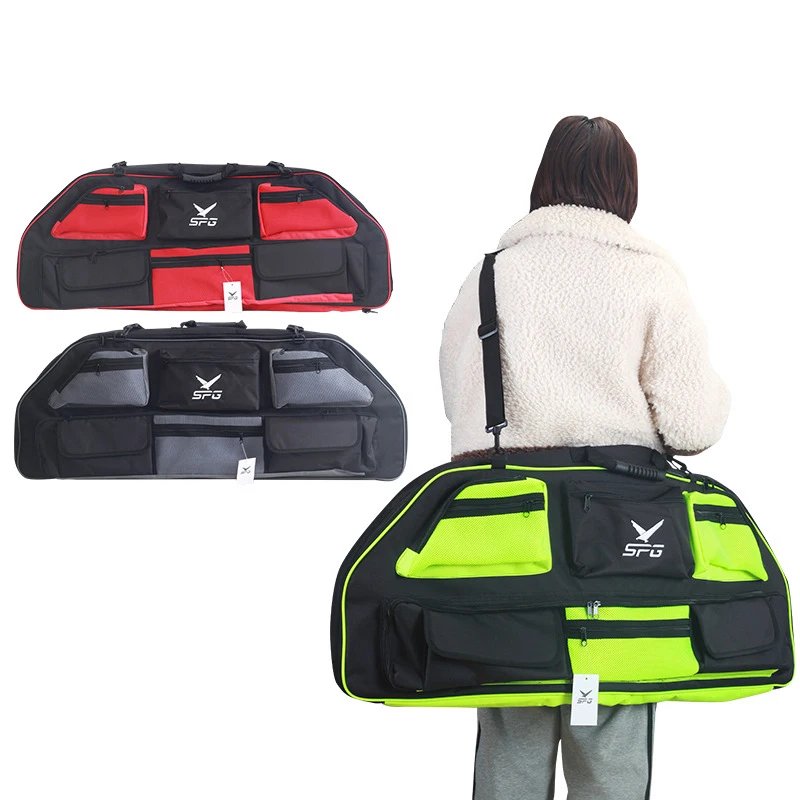 110cm Outdoor Shooting Competition Composite Pulley Bow Bag Shoulder Back Portable Bow Bag Bow Box With Pocket 3-Color Options 
110cm Outdoor Shooting Competition Composite Pulley Bow Bag Shoulder Back Portable Bow Bag Bow Box With Pocket 3-Color Options