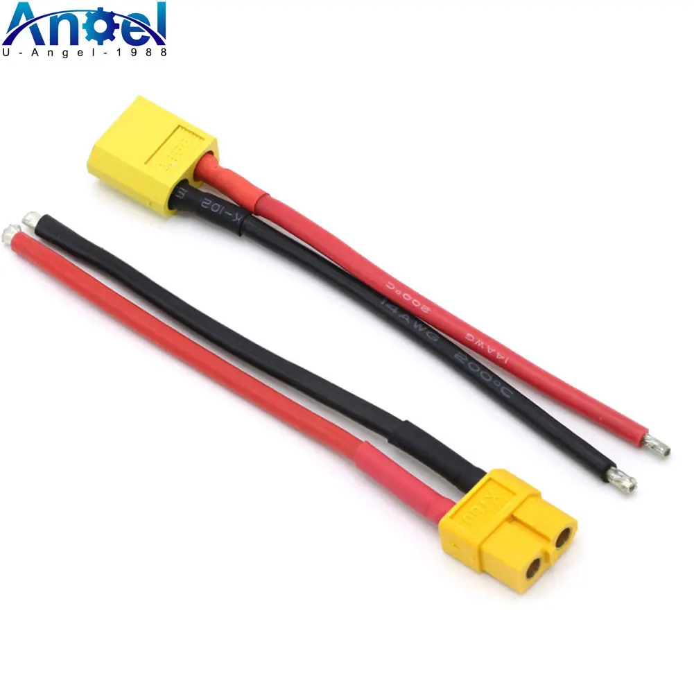 1pcs XT60 Female Male Connector With 10CM 14AWG Silicone Wire for Rc Lipo battery Rc Drone Car Boat 
1pcs XT60 Female Male Connector With 10CM 14AWG Silicone Wire for Rc Lipo battery Rc Drone Car Boat