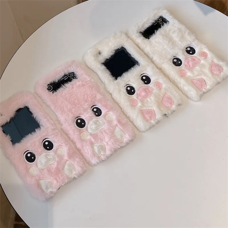 Plush and Cute Pig Phone Case for Samsung Galaxy Z Flip 5 4 3 Protective Back Cover for ZFlip3 ZFlip4 ZFlip5 Case Shell
Plush and Cute Pig Phone Case for Samsung Galaxy Z Flip 5 4 3 Protective Back Cover for ZFlip3 ZFlip4 ZFlip5 Case Shell