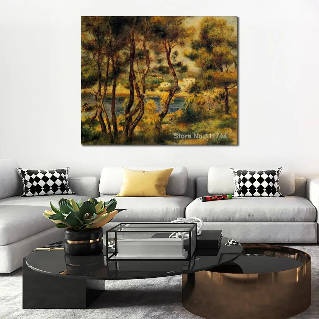 

Best Impressionist Painting Trees Cape Saint Jean Pierre Auguste Renoir Artwork High Quality Hand Painted
