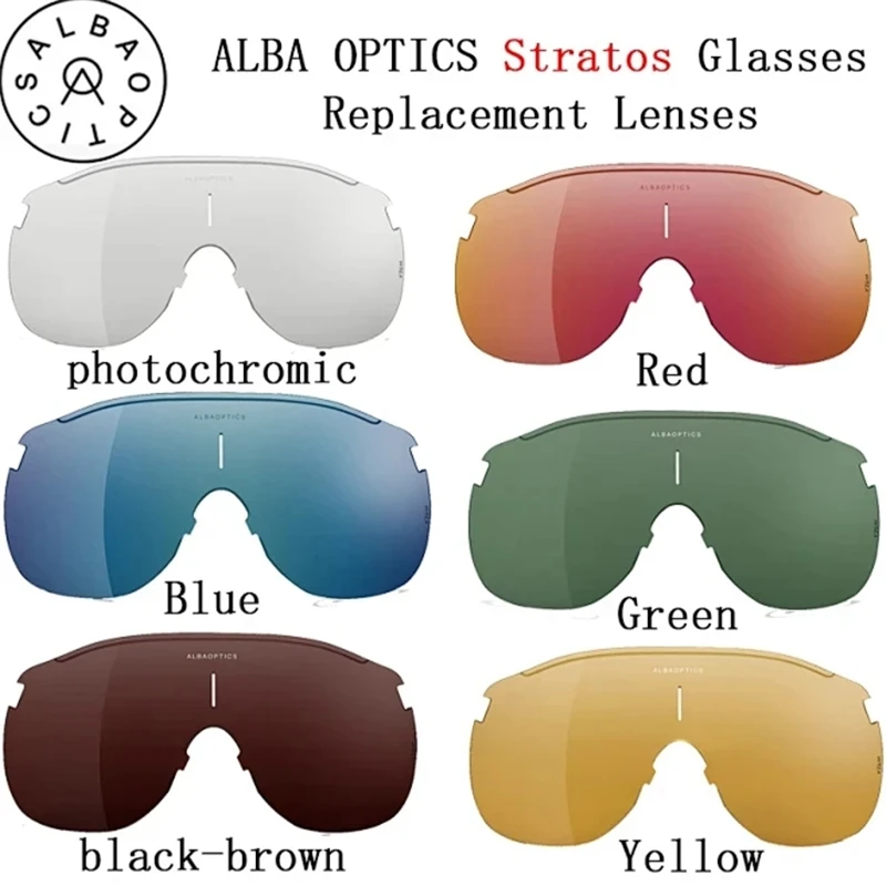 Photochromic ALBA Stratos Lenses Replaced Polarized Lenses for Cycling Sunglasses Blue Red Color
Photochromic ALBA Stratos Lenses Replaced Polarized Lenses for Cycling Sunglasses Blue Red Color