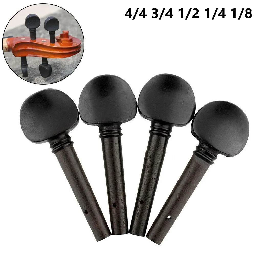 4PCS/set Black Wooden Violin Tuning Pegs Size 4/4 3/4 1/2 1/4 1/8 Violin Replacement Accessories Tuning Pegs
4PCS/set Black Wooden Violin Tuning Pegs Size 4/4 3/4 1/2 1/4 1/8 Violin Replacement Accessories Tuning Pegs