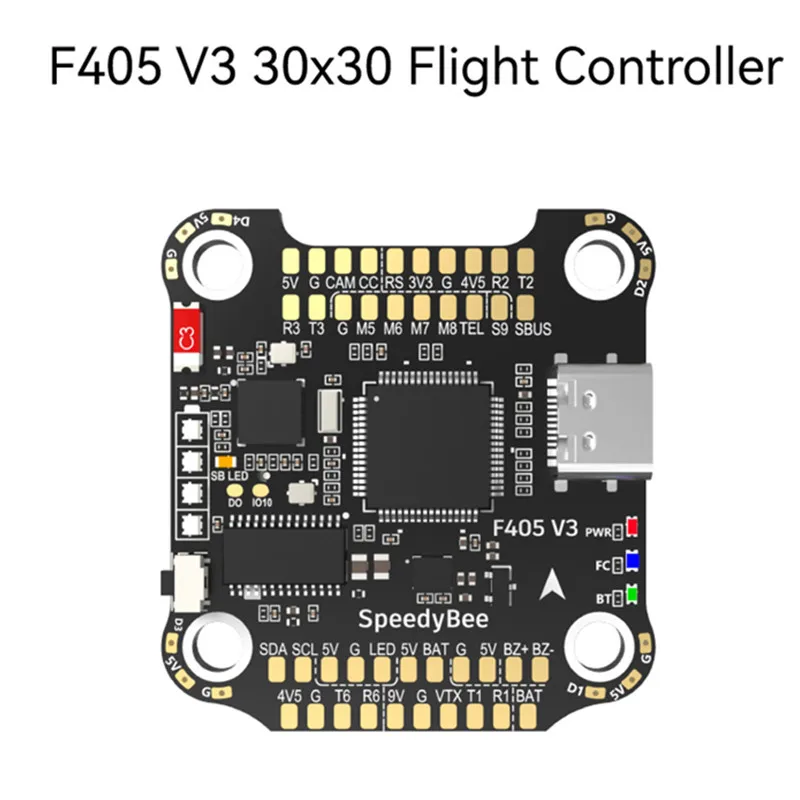 

SpeedyBee F405 V3 Flight Controller F4 FC 30x30MM BMI270 / Bluetooth / OSD / Barometer / Blackbox For FPV Racing Drone