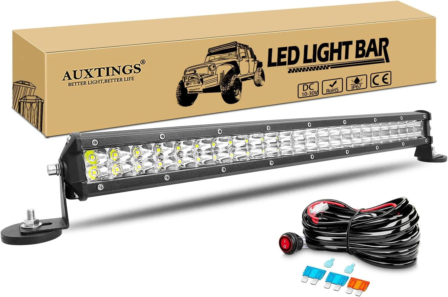 3D 15'' 20'' 24'' 108/144/180W LED Light Bar with Magnet Brackets Driving Spot Beam Work Light Bar 12v 24v Truck SUV ATV 4WD 4x4 3D 15'' 20'' 24'' 108/144/180W LED Light Bar with Magnet Brackets Driving Spot Beam Work Light Bar 12v 24v Truck SUV ATV 4WD 4x4