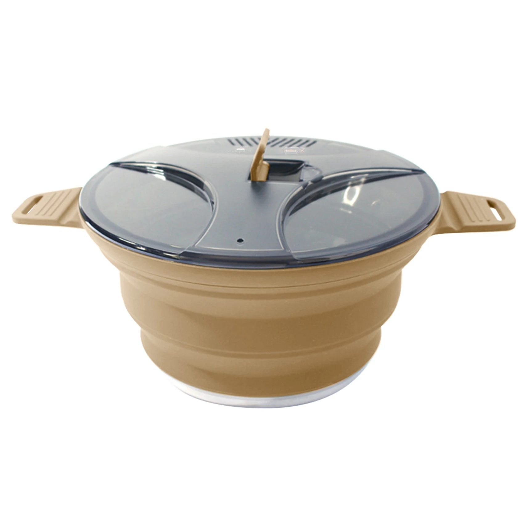 Outdoor Folding Pot Silicone Hiking Cooking Pot Portable Picnic Pot Stainless Steel Camping Cooker,Khaki
Outdoor Folding Pot Silicone Hiking Cooking Pot Portable Picnic Pot Stainless Steel Camping Cooker,Khaki
