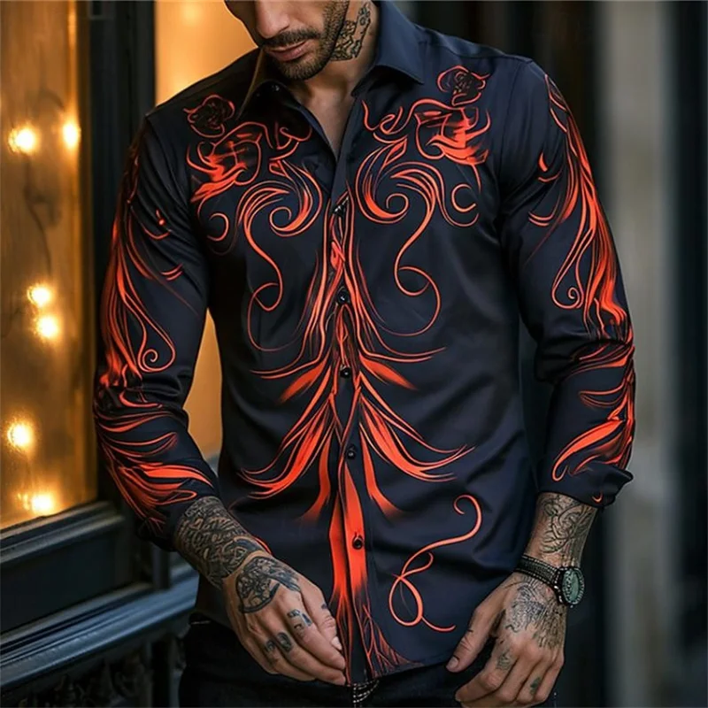 Men's shirt pattern shirt outdoor street long sleeved printed clothing fashion street clothing designer casual breathable
Men's shirt pattern shirt outdoor street long sleeved printed clothing fashion street clothing designer casual breathable