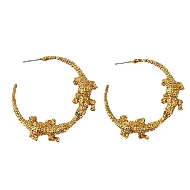 2023 Crocodile Earrings For Women Vintage Fashion Golden Eardrop Animal Hoop Dangler
2023 Crocodile Earrings For Women Vintage Fashion Golden Eardrop Animal Hoop Dangler