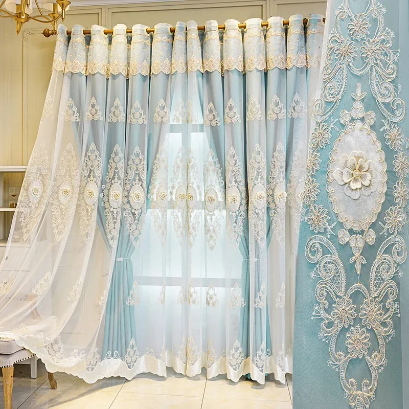 Classic Luxury Curtains for Living Dining Room Bedroom High-grade Modern Cloth Yarn One Blackout Double Embossed Embroidery
Classic Luxury Curtains for Living Dining Room Bedroom High-grade Modern Cloth Yarn One Blackout Double Embossed Embroidery