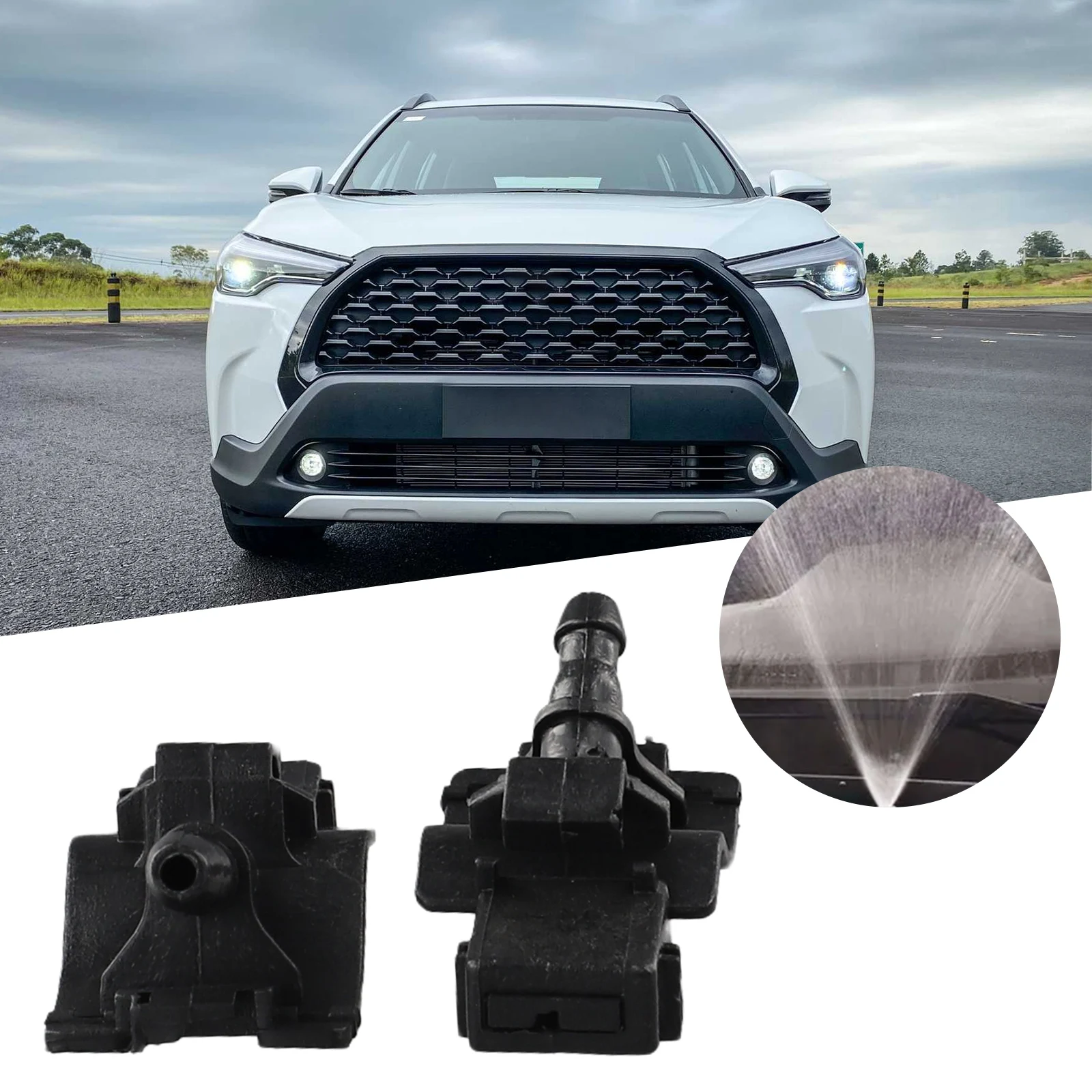 2Pcs Car Front Windshield Wiper Washer Jet Nozzle For Corolla For RAV4 2005-2013 Washer Outlet Adjustment Car Accessories
2Pcs Car Front Windshield Wiper Washer Jet Nozzle For Corolla For RAV4 2005-2013 Washer Outlet Adjustment Car Accessories