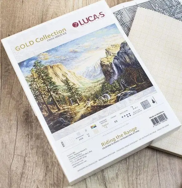 Набор для вышивки крестиком коллекции Gold, Набор для вышивки крестиком SB 612 для поездок на лошади в долине 83-63
Набор для вышивки крестиком коллекции Gold, Набор для вышивки крестиком SB 612 для поездок на лошади в долине 83-63