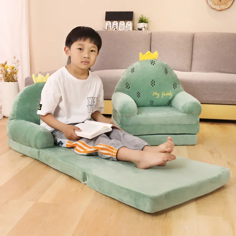 

Folding Sofa Creative Cartoon Children Cute Princess Baby Toddler Dual-purpose Child Armchair Lazy Small Bed Seats Practical