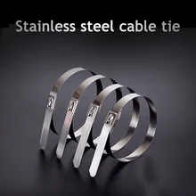 Multi-Purpose Locking Cable Metal Zip Ties 304#Stainless Steel Cable twist Ties Locking Metal Zip-Exhaust Wrap Coated
Multi-Purpose Locking Cable Metal Zip Ties 304#Stainless Steel Cable twist Ties Locking Metal Zip-Exhaust Wrap Coated