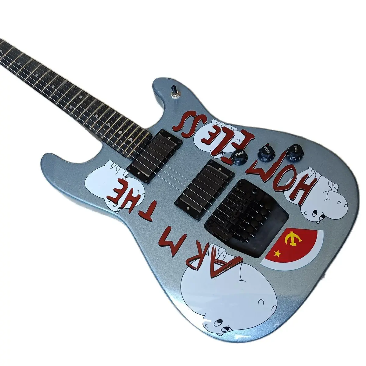 Custom Tom Morello Arm The Homeless Electric Guitar Metallic Blue Black Bridge Tremolo Tailpiece Locking Nut China Guitars
Custom Tom Morello Arm The Homeless Electric Guitar Metallic Blue Black Bridge Tremolo Tailpiece Locking Nut China Guitars