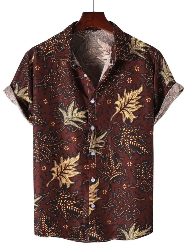 هاواي الرجال طباعة قصيرة الأكمام قميص الشاطئ شجرة جوز الهند موضة التلبيب الأعلى 2025 جديد للرجال ملابس الأزهار هاواي الرجال طباعة قصيرة الأكمام قميص الشاطئ شجرة جوز الهند موضة التلبيب الأعلى 2025 جديد للرجال ملابس الأزهار