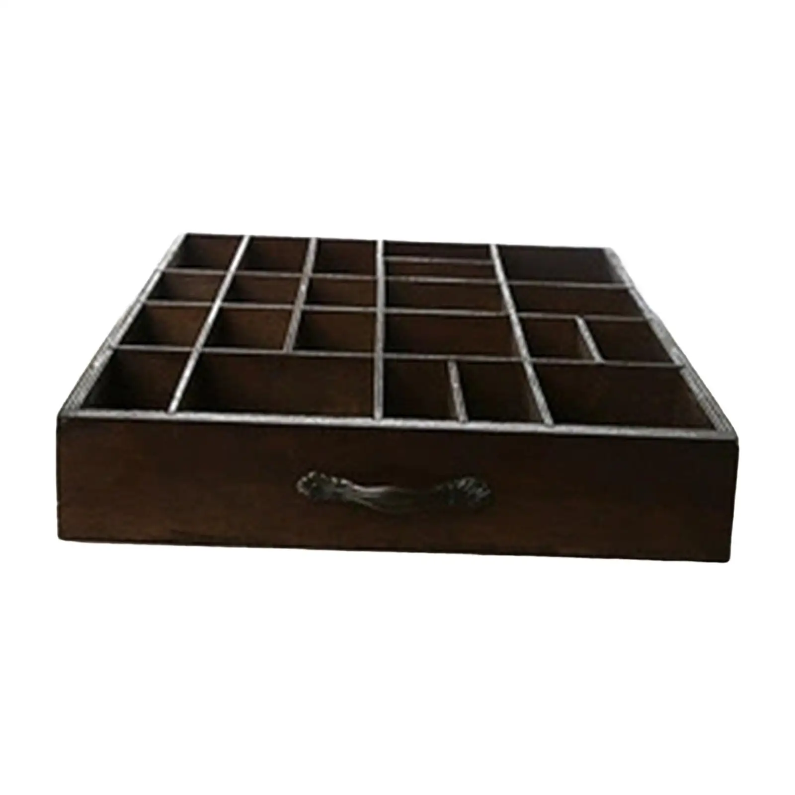 

Wooden Drawer Organizer 22 Compartments 22 Grid Sorting Tray Divided Tray for Sundry Kitchen Countertop Bathroom Dresser Cabinet