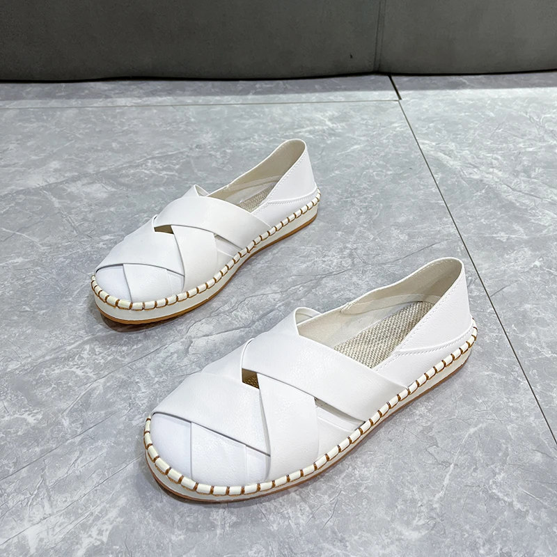 Women's Sandals 2022 Summer Leather Handmade Ladies Shoe Leather Sandals Women Flats Retro Style Mother Shoes Plus Size 35-43
Women's Sandals 2022 Summer Leather Handmade Ladies Shoe Leather Sandals Women Flats Retro Style Mother Shoes Plus Size 35-43