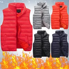 2023 Unisex Waterproof Down Vest Winter Vest Windproof Couples Winter Waistcoats With Padded Insulation Neck Protection Coat