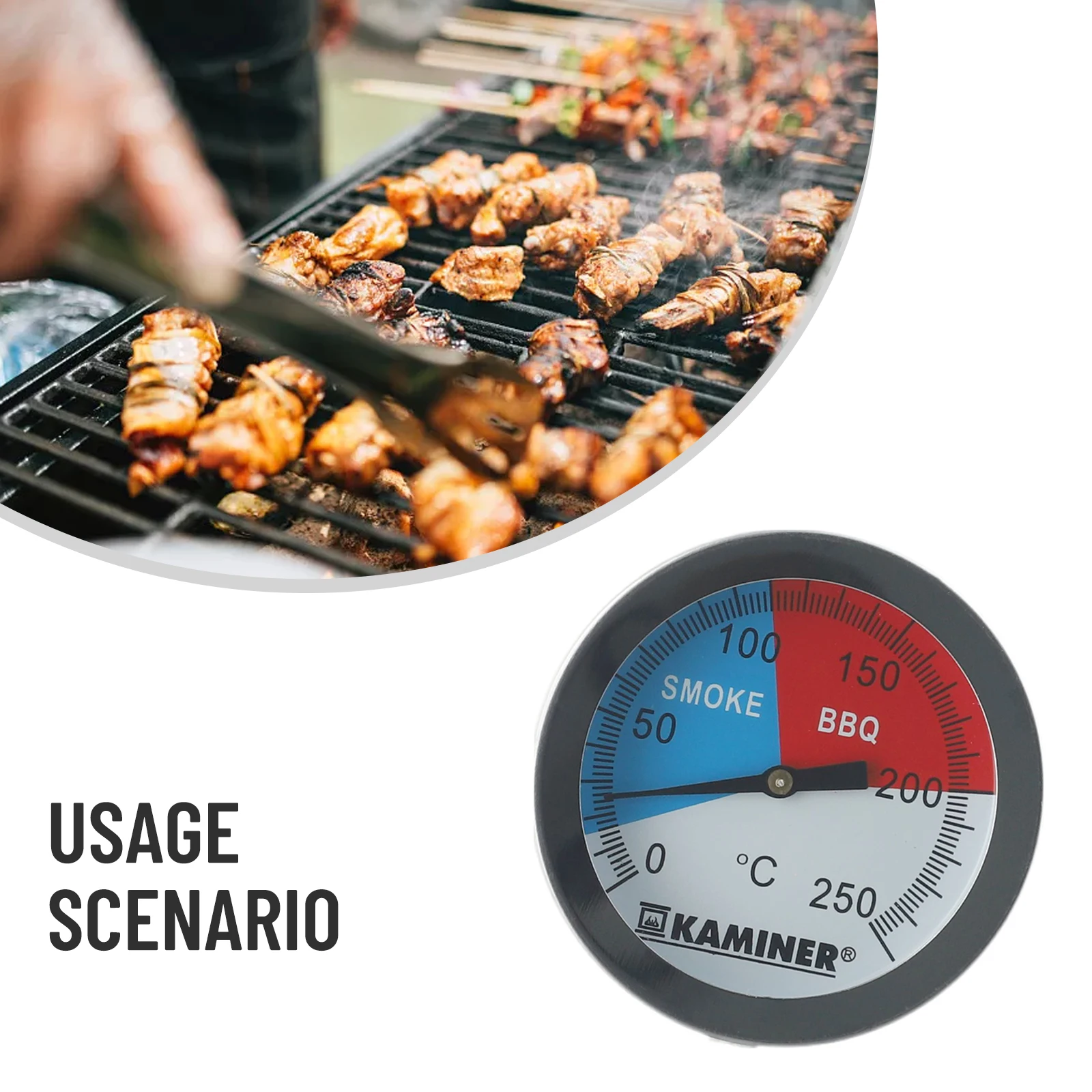 BBQ Grill Thermometer Analog Gas Grill Smoker Oven Built In Lid Stainless Steel 0 To 250 Degrees Outdoor Kitchen Barbecue Tool
BBQ Grill Thermometer Analog Gas Grill Smoker Oven Built In Lid Stainless Steel 0 To 250 Degrees Outdoor Kitchen Barbecue Tool