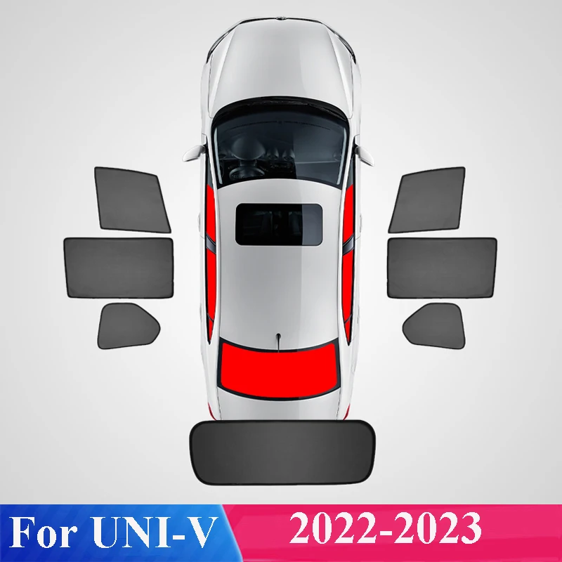 

For Changan UNI-V UNI V 2022 2023 Accessories Car Sunshade UV Heat Protection Cover Mesh Curtain Side Window Sunshield Sun Visor
