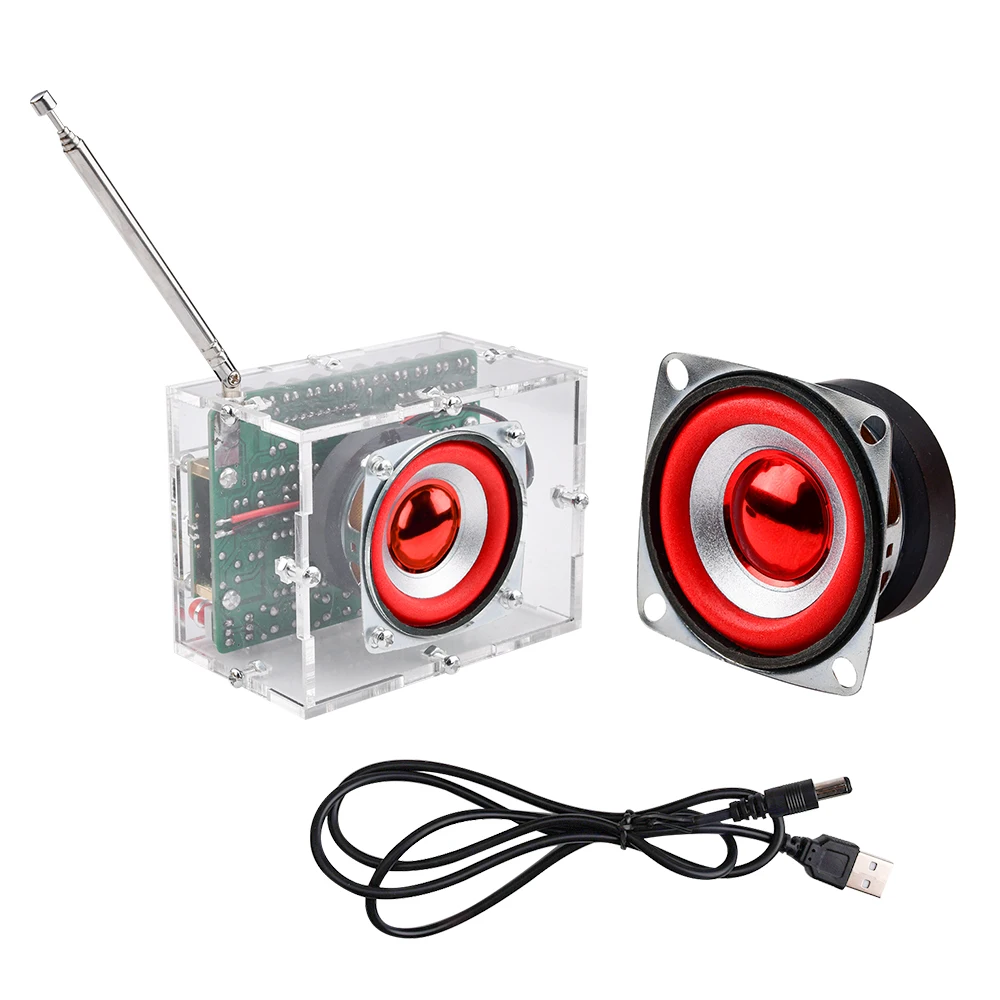 DIY Радиоэлектронный комплект RDA5807 Цифровой FM радиоприемник 87 - 108 МГц Компонент Сварка Практическая светодиодная вспышка
DIY Радиоэлектронный комплект RDA5807 Цифровой FM радиоприемник 87 - 108 МГц Компонент Сварка Практическая светодиодная вспышка