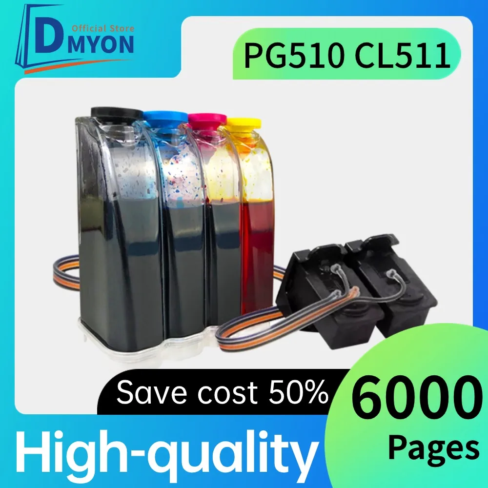 Compatible ciss ink tank kit for sistema continuo PG510 CL511 for Canon Pixma MP480 MP490 MP499 IP2700 MX340 Printer Cartridge
Compatible ciss ink tank kit for sistema continuo PG510 CL511 for Canon Pixma MP480 MP490 MP499 IP2700 MX340 Printer Cartridge