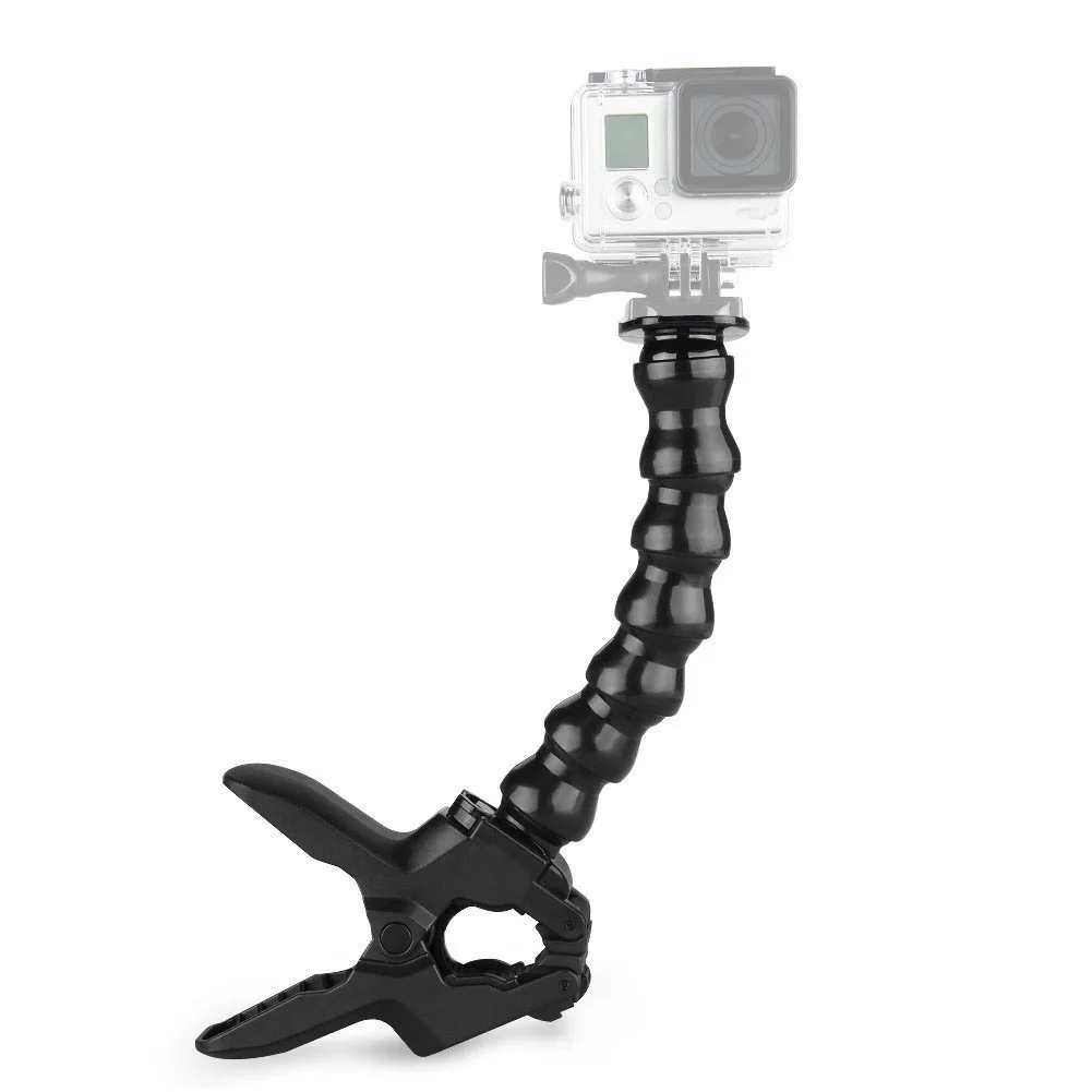 

Flexible And Durable Jaws Flex Clamp Arm Mount Adjustable Gooseneck Holder For GoPro Hero And For Action Cameras