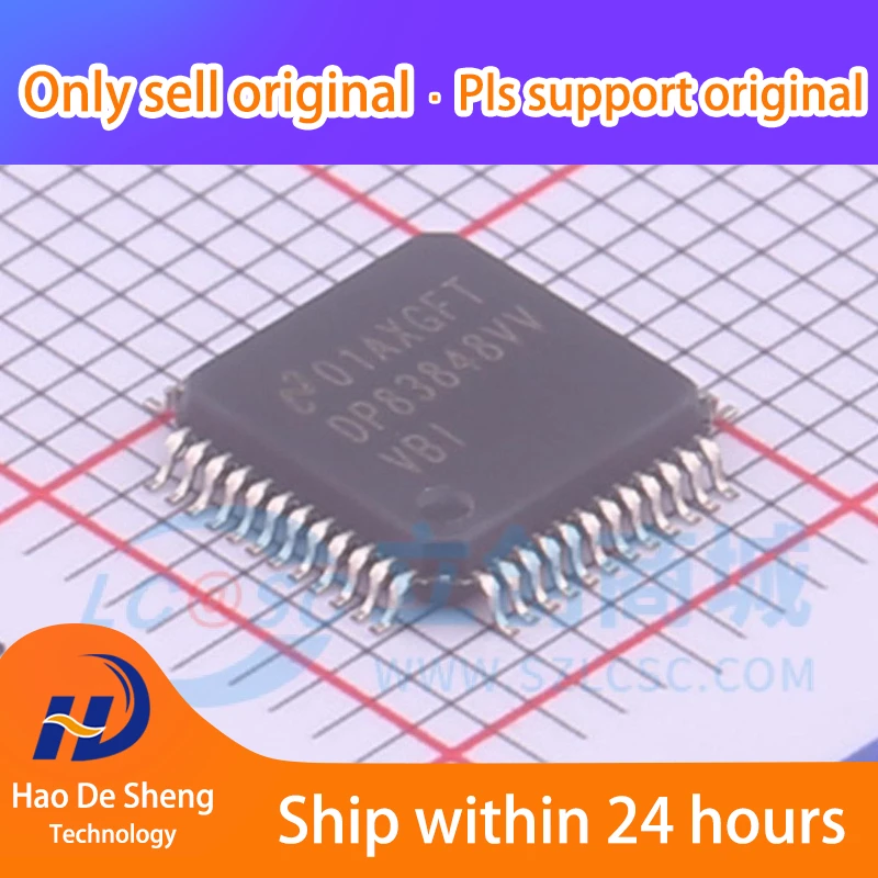 10 шт./партия, DP83848IVVX/NOPB LQFP-48 DP83848IVVX, новая оригинальная модель, принадлежности электронных компонентов
10 шт./партия, DP83848IVVX/NOPB LQFP-48 DP83848IVVX, новая оригинальная модель, принадлежности электронных компонентов
