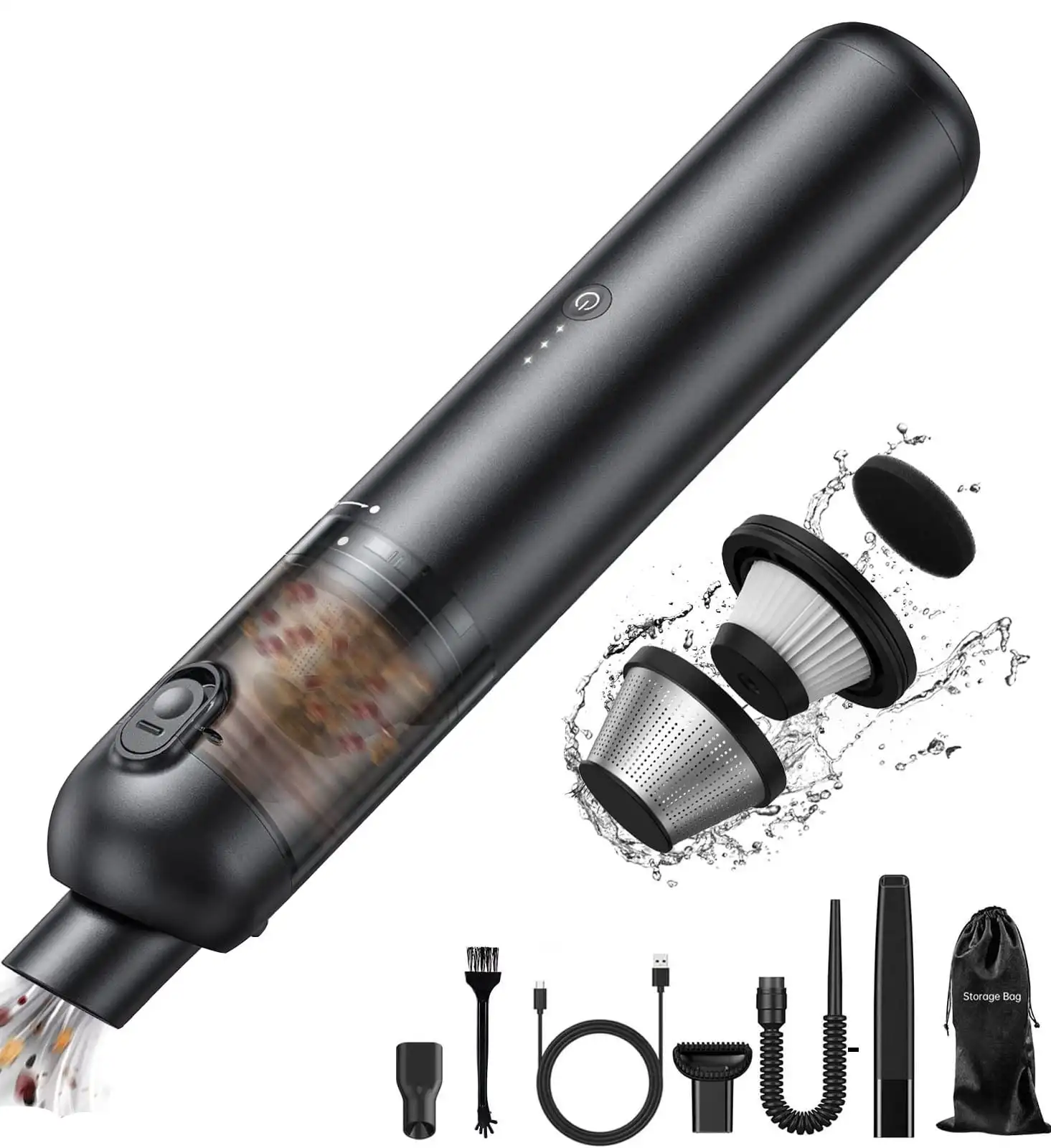 Moosoo Cordless Handheld Vacuum Cleaner With Air Blower, 16KPa Powerful Suction, Portable Car Vacuum
Moosoo Cordless Handheld Vacuum Cleaner With Air Blower, 16KPa Powerful Suction, Portable Car Vacuum