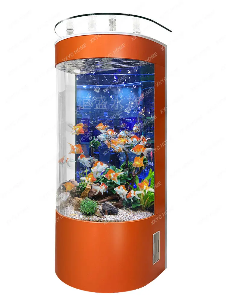 Fish Tank Living Room TV Cabinet Integrated Medium and Large Glass Semi-Cylindrical Aquarium
Fish Tank Living Room TV Cabinet Integrated Medium and Large Glass Semi-Cylindrical Aquarium