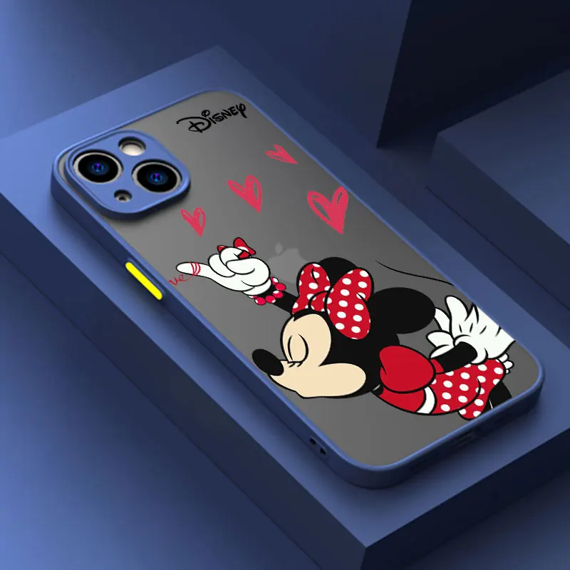 Disney Love Minnie Mickey Anime Phone Case For iPhone 14 15 16 Pro Max Cover For Apple 11 12 13 Pro 7 8 16 Plus Translucent Case Disney Love Minnie Mickey Anime Phone Case For iPhone 14 15 16 Pro Max Cover For Apple 11 12 13 Pro 7 8 16 Plus Translucent Case