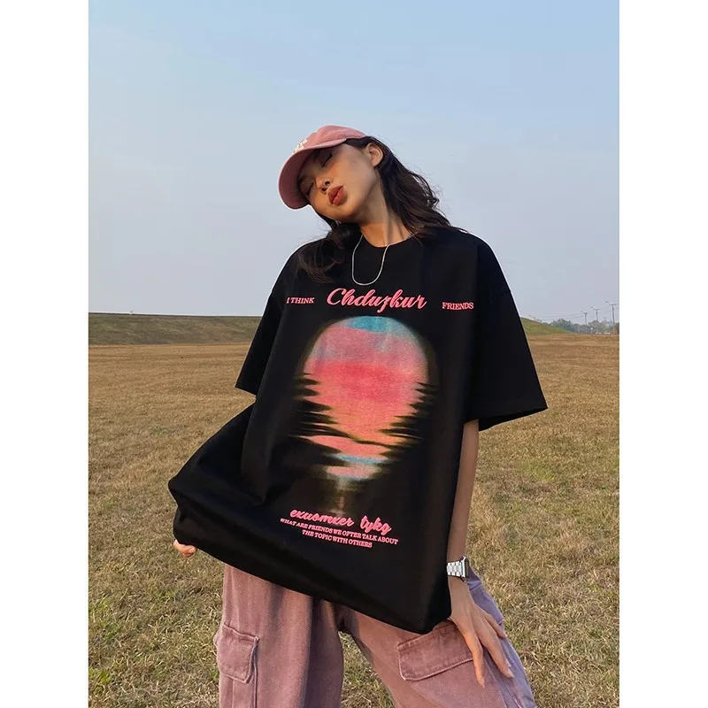 Funny Graphic Print Harajuku American Retro Women's T-shirts Summer Fashion New Casual Versatile Short Sleeves Tops
Funny Graphic Print Harajuku American Retro Women's T-shirts Summer Fashion New Casual Versatile Short Sleeves Tops