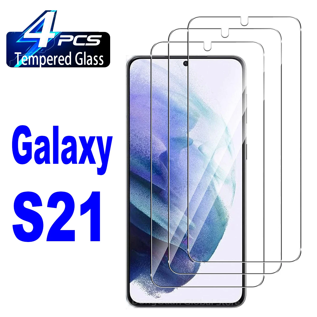 

2/4Pcs Tempered Glass For Samsung Galaxy S21 5G S22 S23 S24 Plus S20FE S21FE S23FE 5G Fingerprint Unlock Screen Protector Glass